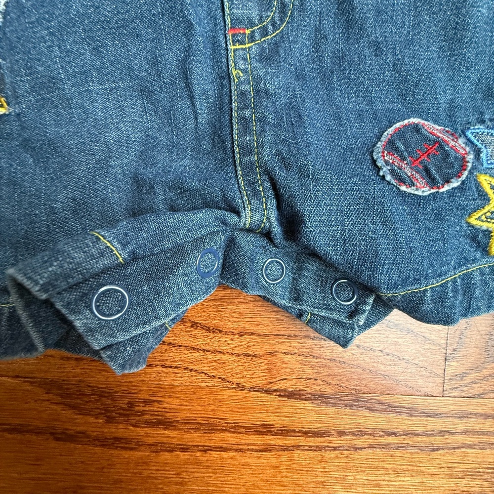 NEW Vintage Shortalls Set 6-9 Months - Picture 6 of 14